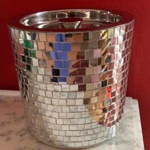 New Disco Mirror Glass Tiles Ice Bucket with Lid